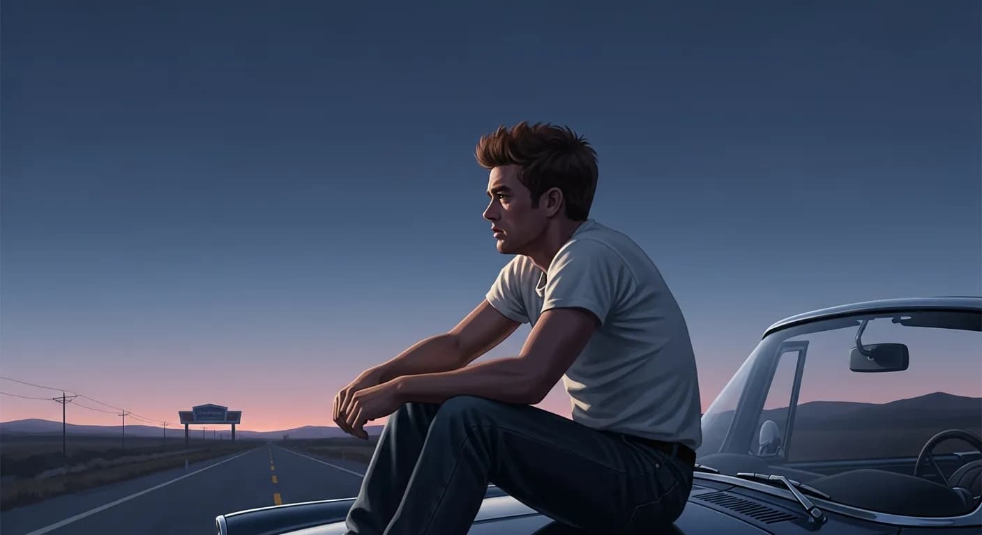 「ジェームズ・ディーン」「自分がどんなやつか本当に知らないんだ。
でもそんなことは問題じゃない。」の画像