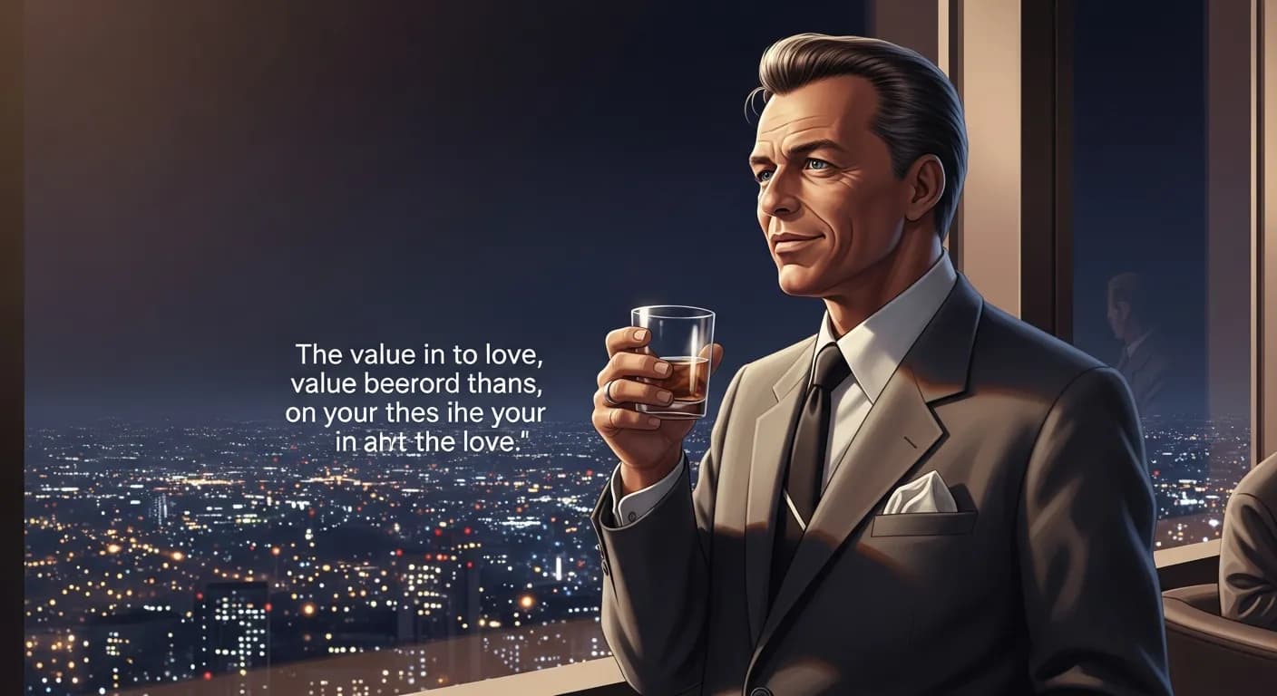 「フランク・シナトラ」「シンプルな「I love you」はお金より価値がある。」の画像