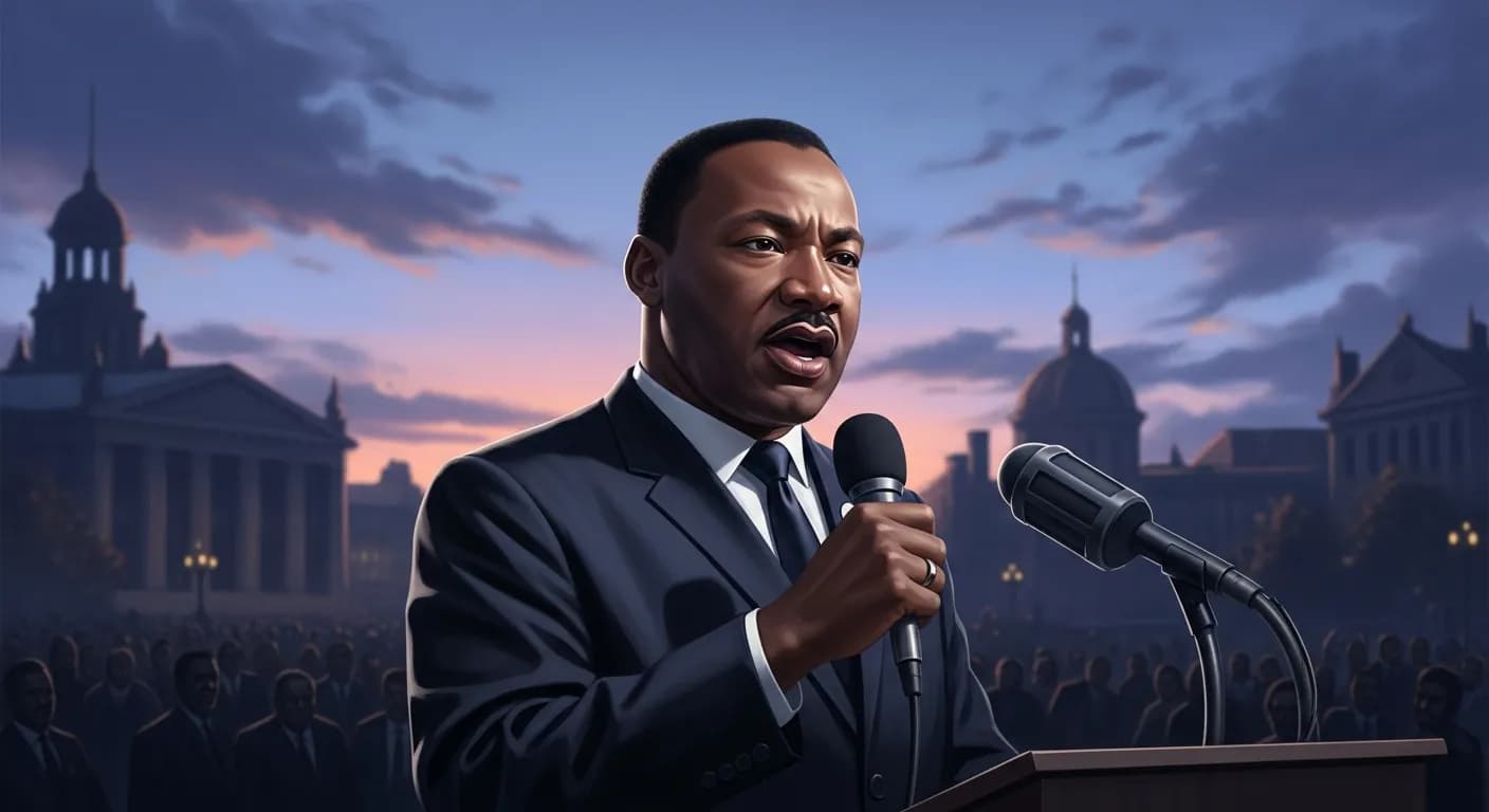 「マーティン・ルーサー・キング・ジュニア」「黙って服従することは、しばしば安易な道ではあるが、決して道徳的な道ではないのだ。
それは臆病者の道なのだ。」の画像