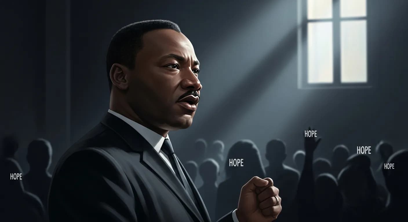 「マーティン・ルーサー・キング・ジュニア」「悪を仕方ないと受け入れる人は、悪の一部となる。
悪に抵抗しない人は、実は悪に協力しているのだ。」の画像