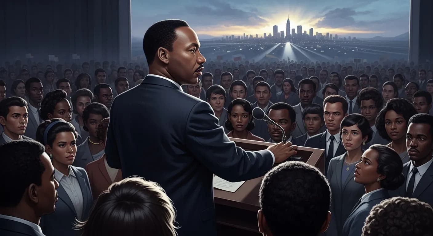 「マーティン・ルーサー・キング・ジュニア」「ほとんどいつも、創造的でひたむきな少数派が世界をより良いものにしてきた。」の画像