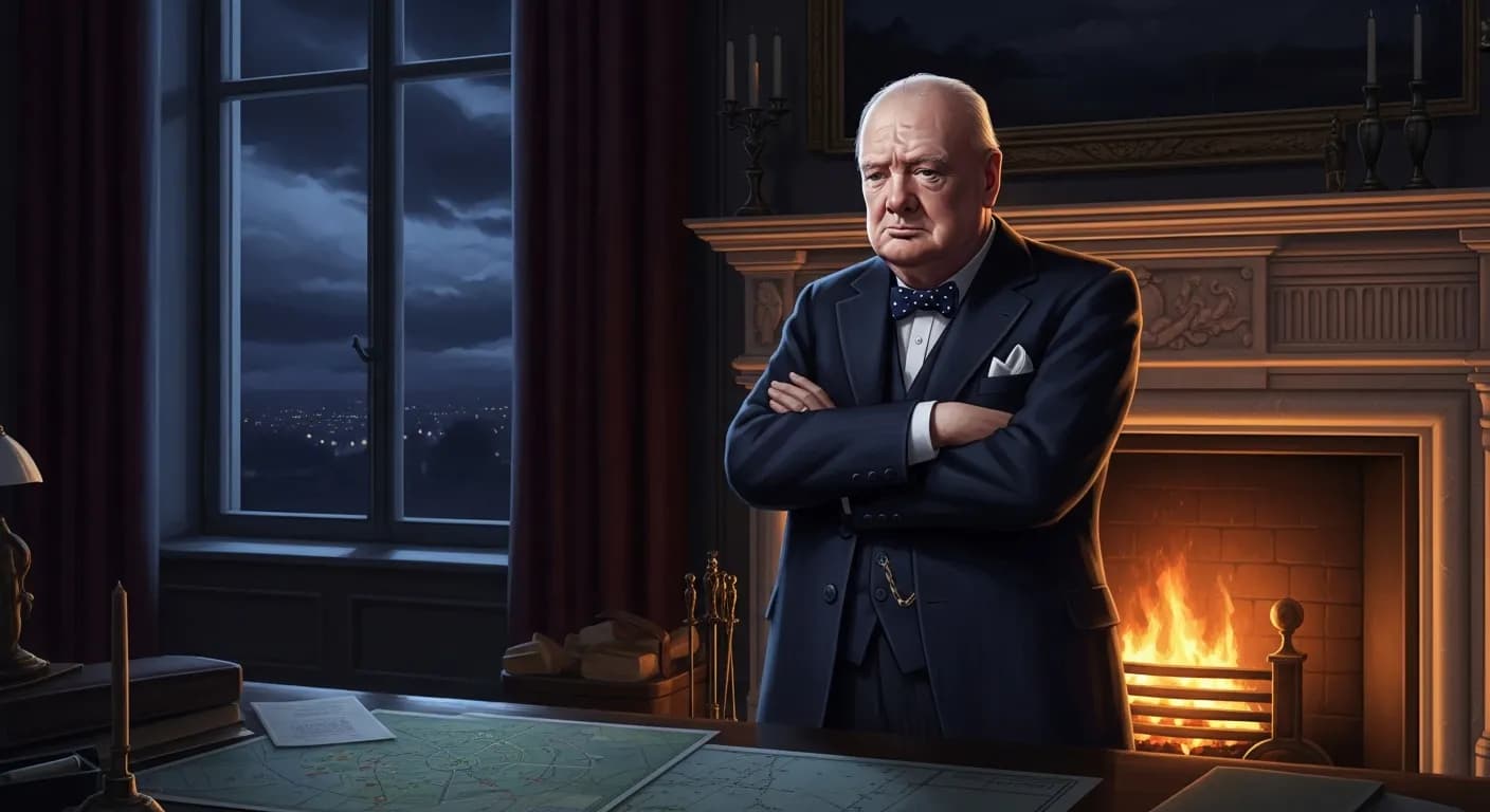 「ウィンストン・チャーチル」「何が本当に自分の利益であるか、ということを知ることは容易ではない。 」の画像