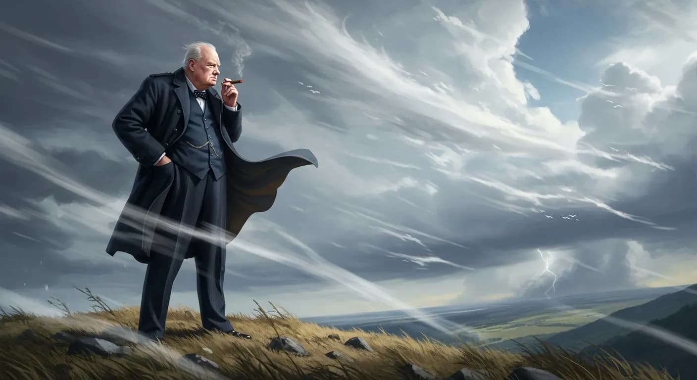 「ウィンストン・チャーチル」「凧が一番高く上がるのは、風に向かっている時である。
風に流されている時ではない。」の画像