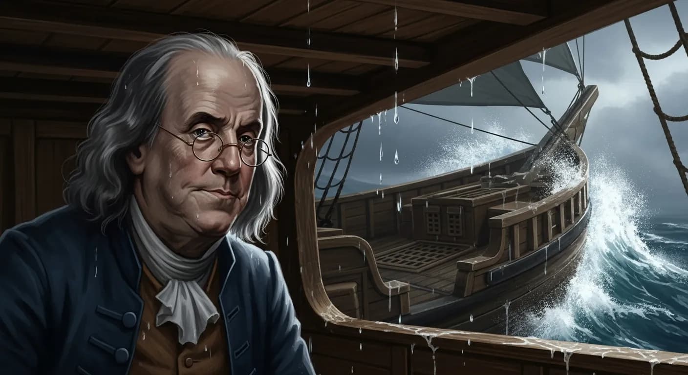 「ベンジャミン・フランクリン」「小さなことでも見落とすな。
ほんの少しの水漏れから、大きな船は沈んでしまう。」の画像