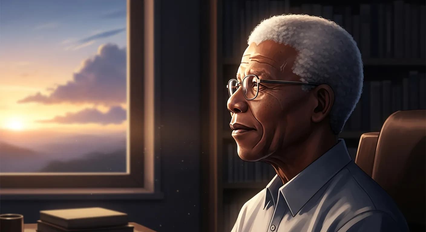 「ネルソン・マンデラ」「我々が自らの内にある光を輝かせるとき、無意識のうちに他の人々を輝かせることが出来るのだ。」の画像