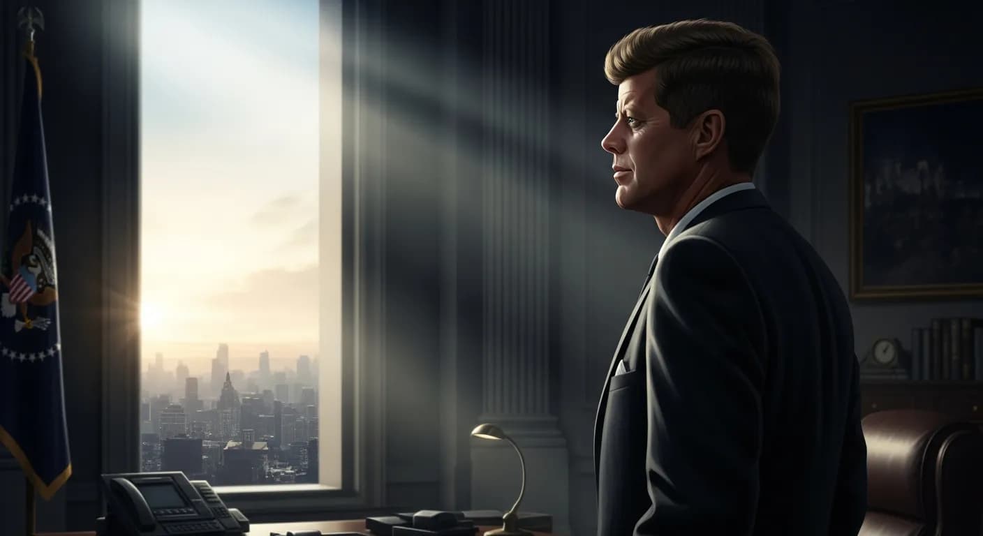 「ジョン・F・ケネディ」「行動にはつねに危険や代償が伴う。
しかしそれは、行動せずに楽を決めこんだ時の長期的な危険やコストと較べれば、取るに足らない。」の画像