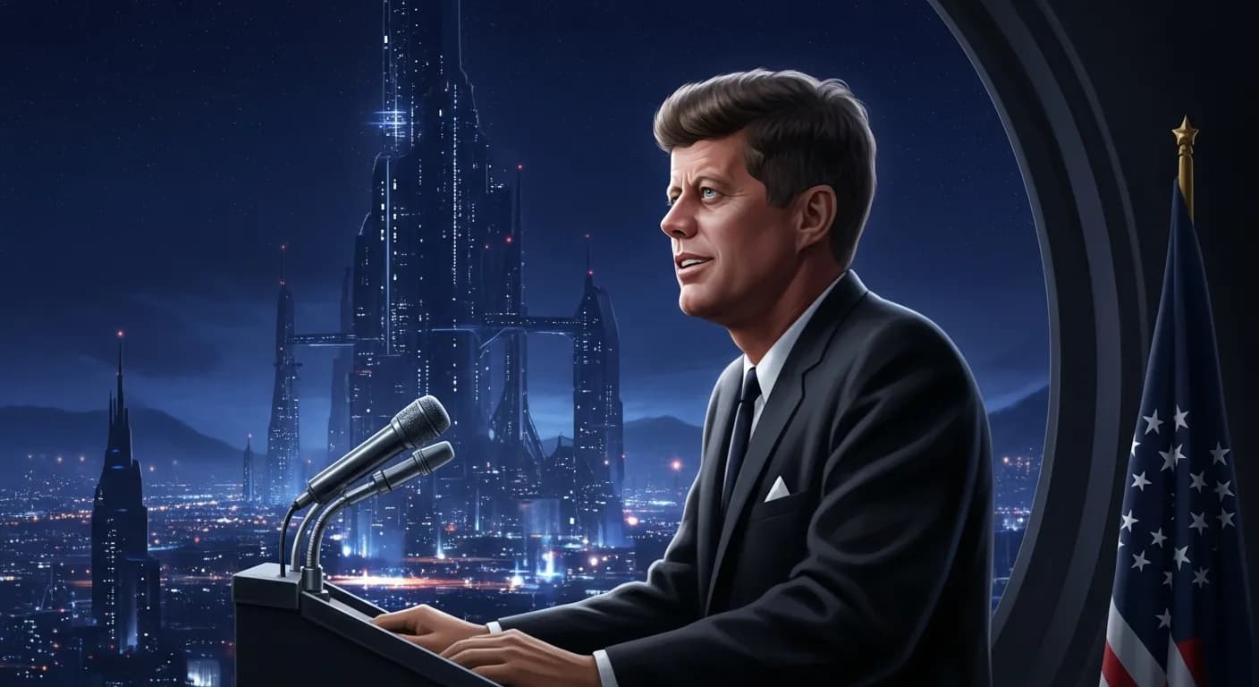 「ジョン・F・ケネディ」「我々が未来に信頼を持つには、まず我々自身を信頼することである。」の画像