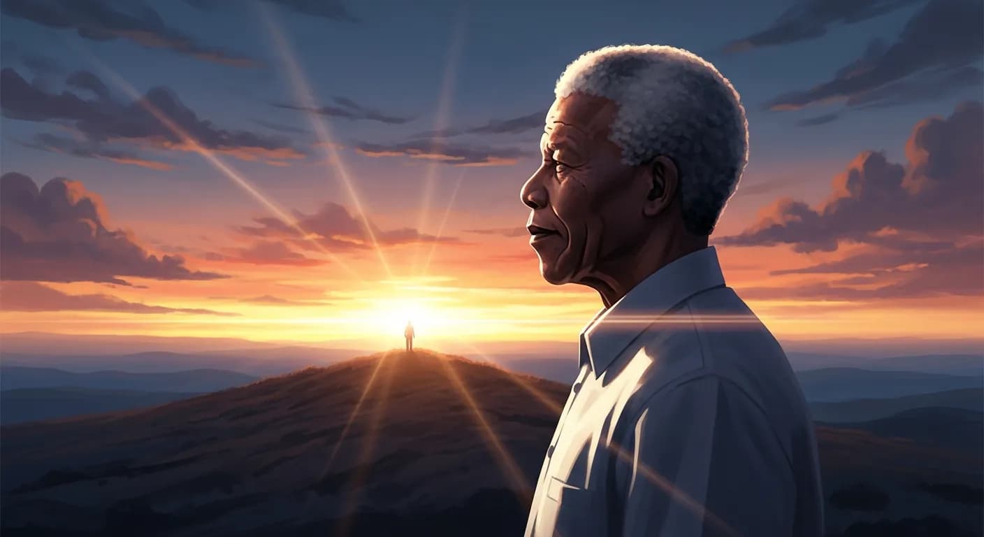 「ネルソン・マンデラ」「私は学んだ。
勇気とは恐怖心の欠落ではなく、それに打ち勝つところにあるのだと。
勇者とは怖れを知らない人間ではなく、怖れを克服する人間のことなのだ。」の画像