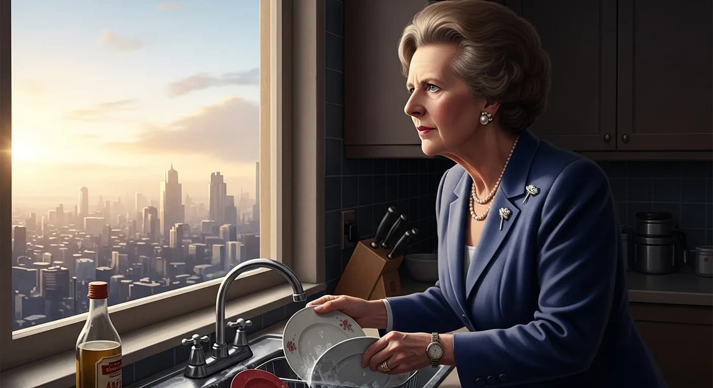 「マーガレット・サッチャー」「料理や育児や掃除だけじゃなく、人生にはもっと大切なことがある。
私は食器を洗って一生を送りたくない。」の画像