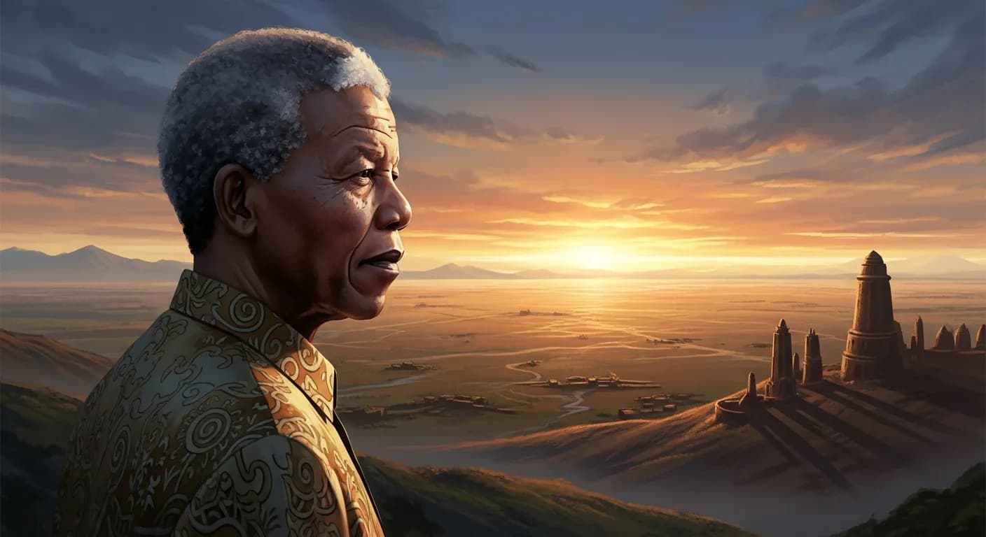 「ネルソン・マンデラ」「真の和解はただ単に過去を忘れ去ることではない。」の画像