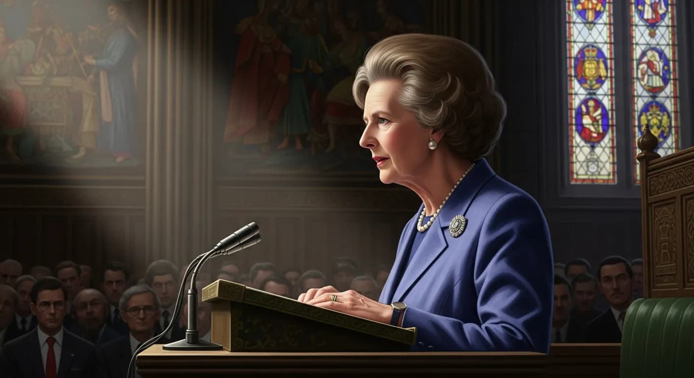 「マーガレット・サッチャー」「リーダーは好かれなくてもよい。
しかし、尊敬されなくてはならない。」の画像