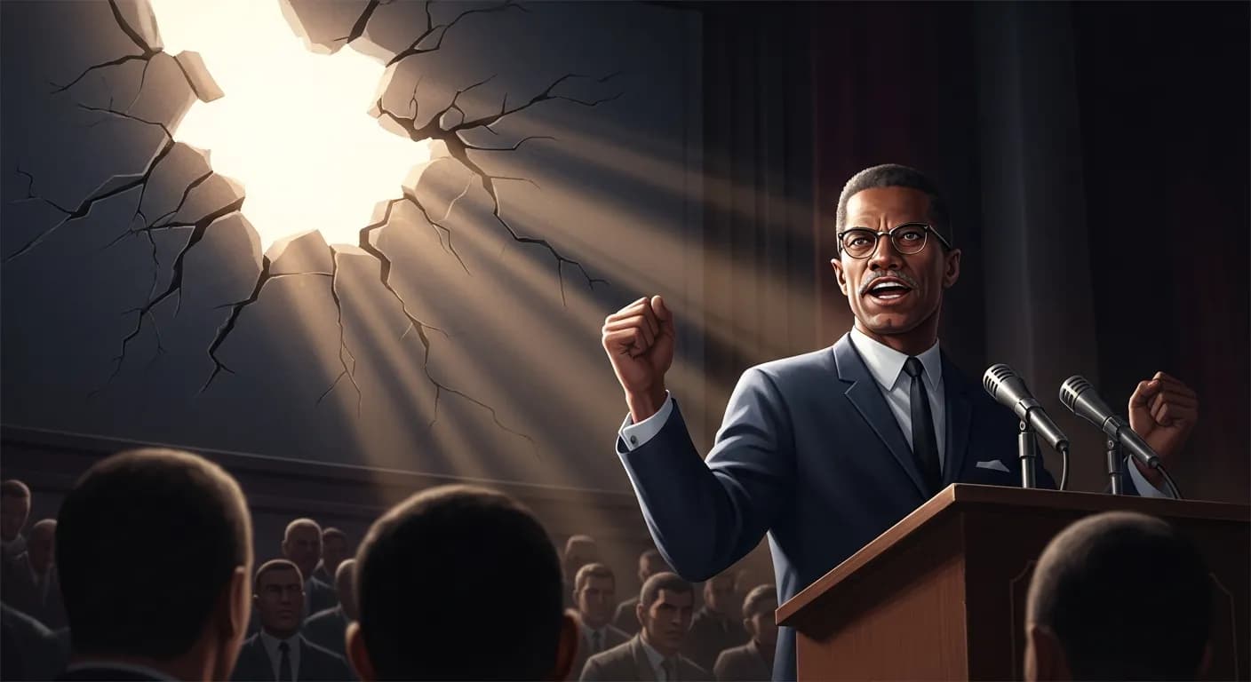 「マルコム・X」「白人は黒人の背中に30cmのナイフを突き刺した。
白人はそれを揺すりながら引き抜いている。
15cmくらいは出ただろう。
それだけで黒人は有難いと思わなくてはならないのか?
白人がナイフを抜いてくれた...」の画像