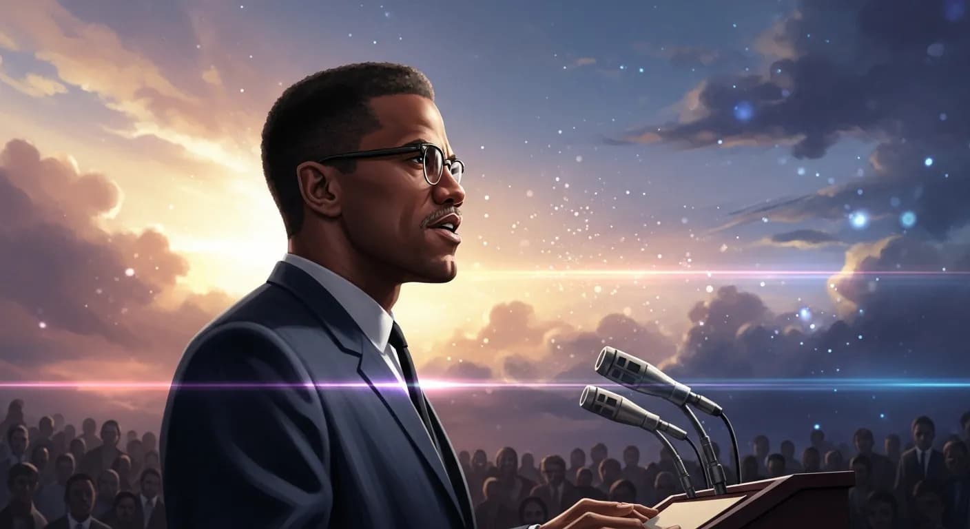 「マルコム・X」「それを伝えるのがだれであろうと、私は真実の味方だ。
それに賛否を唱えるのがだれであろうと、私は正義の味方だ。
私はなによりもまず人間だ。
だから人間として、人類全体に利益をもたらすものであれば、だれに...」の画像