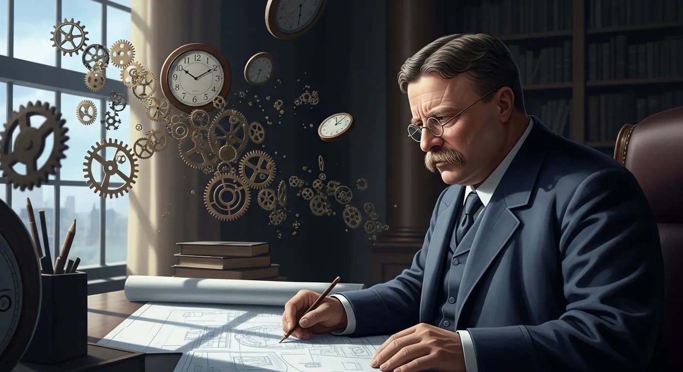 「セオドア・ルーズベルト」「知恵の九割は、時間について賢くなることである。」の画像