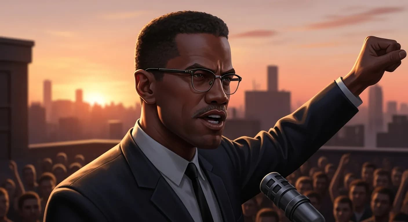 「マルコム・X」「自由のために死ぬ覚悟がないのなら、「自由」という文字をお前の辞書から消すがいい。」の画像