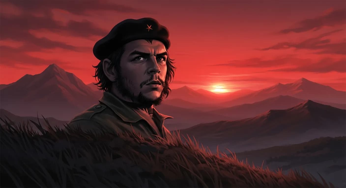 「チェ・ゲバラ」「バカらしいと思うかもしれないが、真の革命家は偉大なる愛によって導かれる。
愛の無い真の革命家を想像することは、不可能だ。」の画像