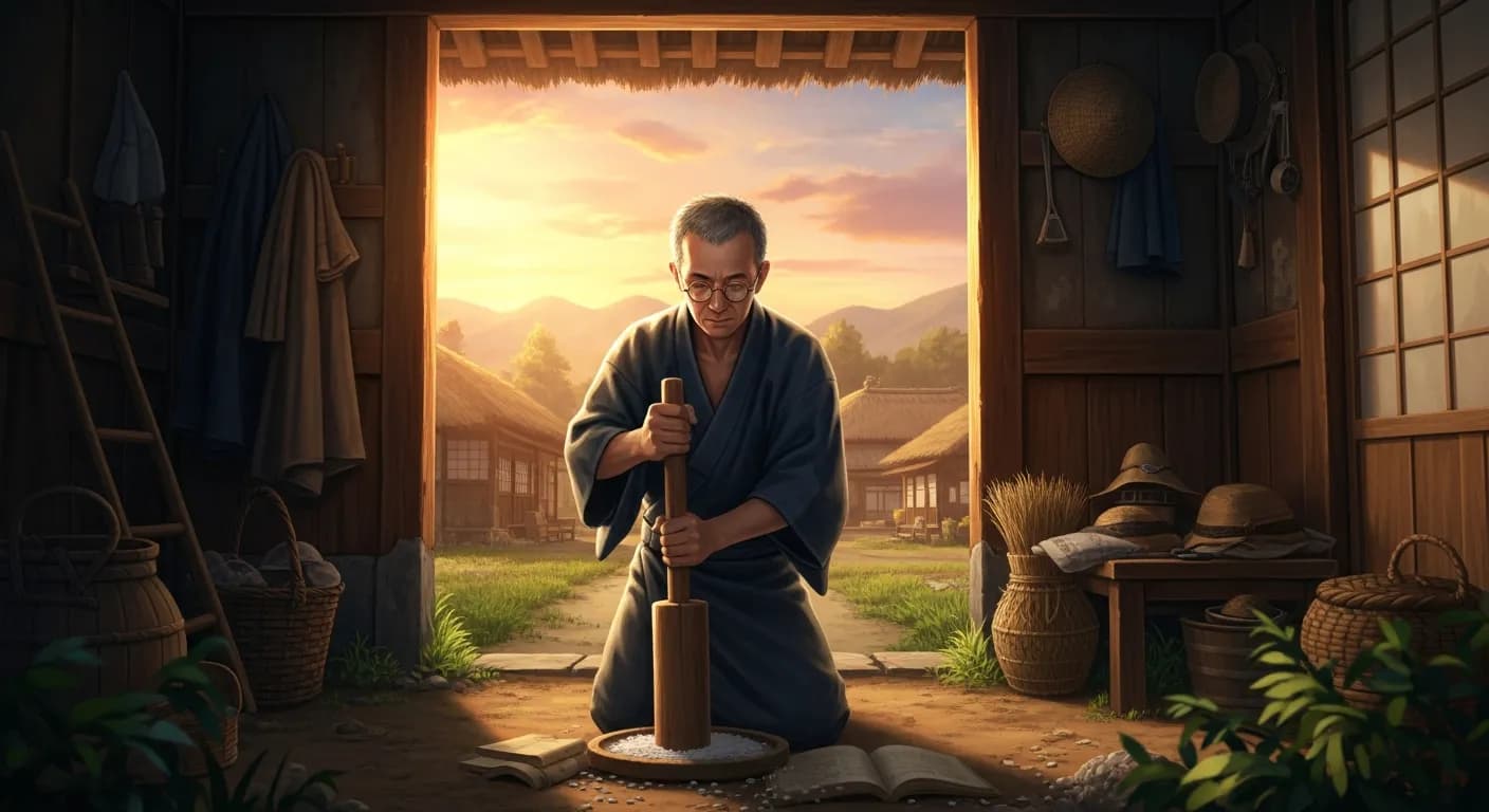 「福澤諭吉」「学問は米をつきながらも出来るものなり。」の画像