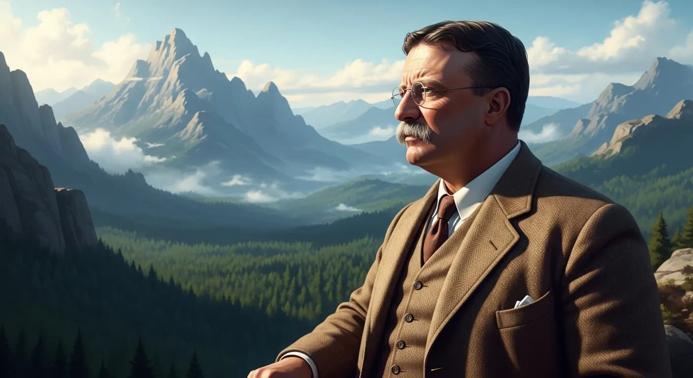 「セオドア・ルーズベルト」「自分ならできると信じれば、もう半分は終わったようなものだ。」の画像