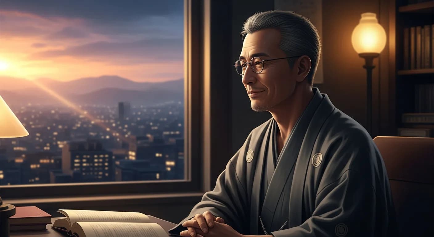 「斎藤茂太」「効率や損得にとらわれると、人間が小さくなる。」の画像