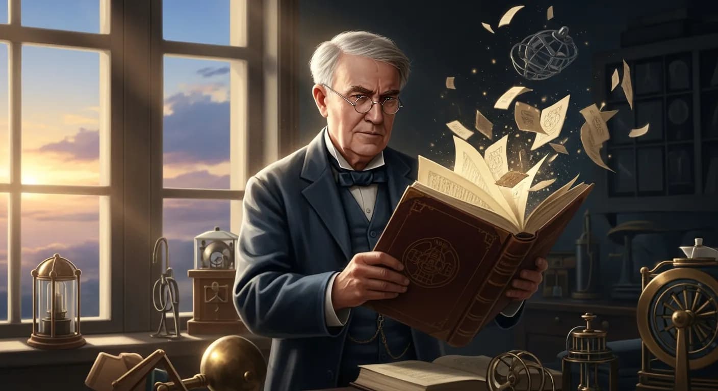 「トーマス・エジソン」「大事なことは、君の頭の中に巣くっている常識という理性を綺麗さっぱり捨てることだ。
もっともらしい考えの中に新しい問題の解決の糸口はない。」の画像