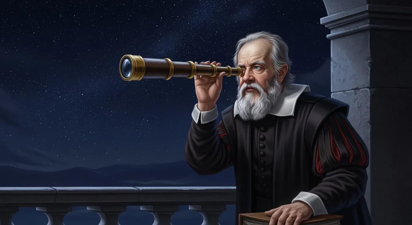 「ガリレオ・ガリレイ」「私は、何も学ぶべきものがないほど愚かな人に会ったことはない。」の画像