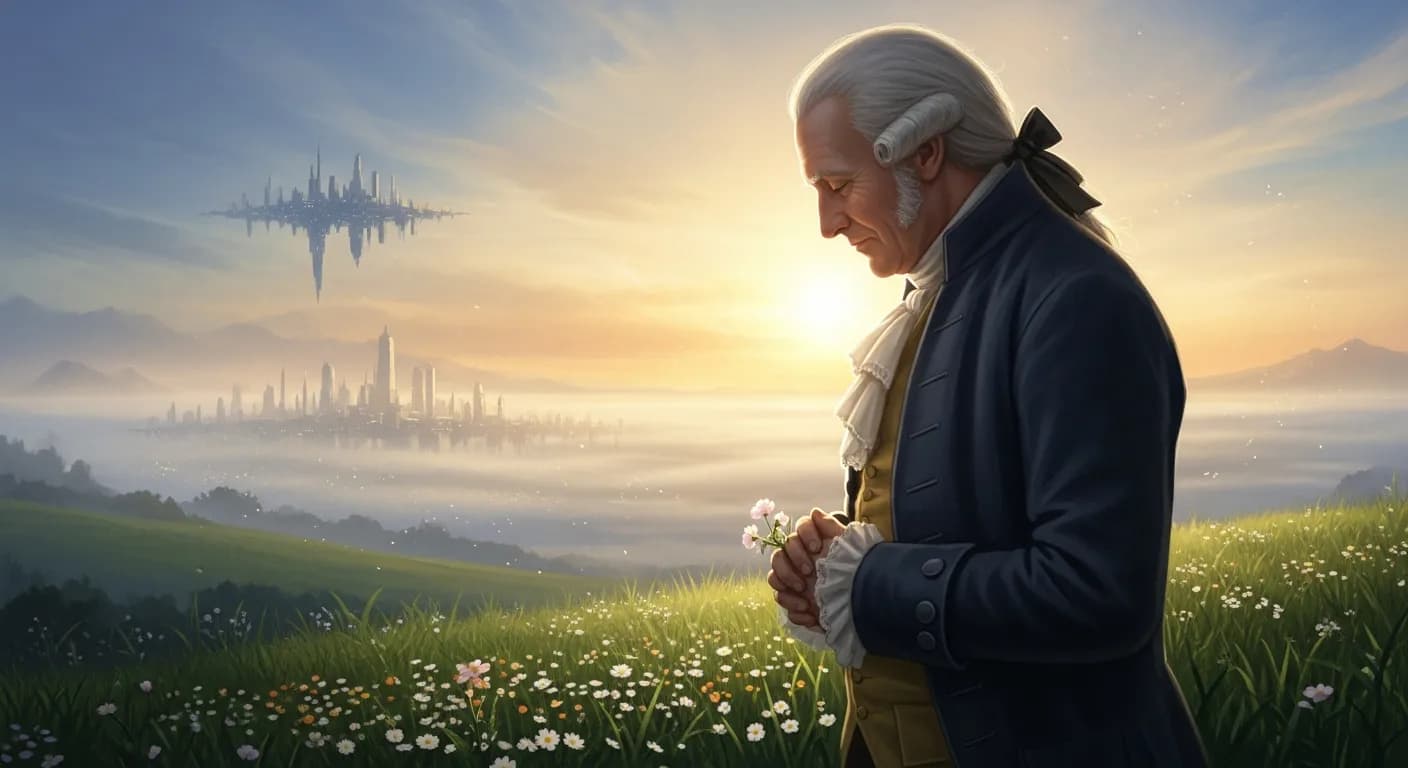 「ジャン=ジャック・ルソー」「ある者は明日に、他の者は来月に、さらに他の者は十年先に希望をかけている。
誰一人として、今日に生きようとする者がいない。」の画像