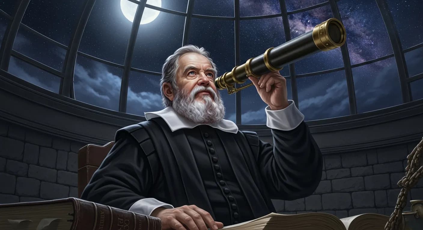 「ガリレオ・ガリレイ」「聖書は我々にいかに天へ行くかを教える。
いかに諸天体が動くかを教えるのではない。」の画像