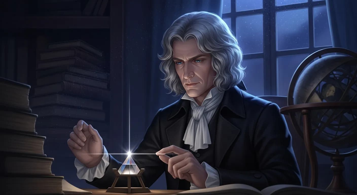 「アイザック・ニュートン」「もし私が価値ある発見をしたのであれば、それは才能ではなく忍耐強く注意を払っていたことによるものだ。」の画像