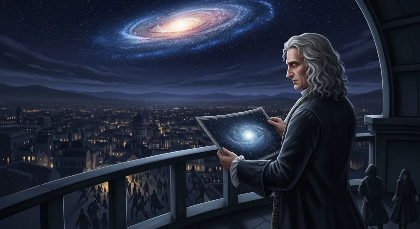 「アイザック・ニュートン」「天体の動きなら計算できるが、群集の狂気は計算できない。」の画像