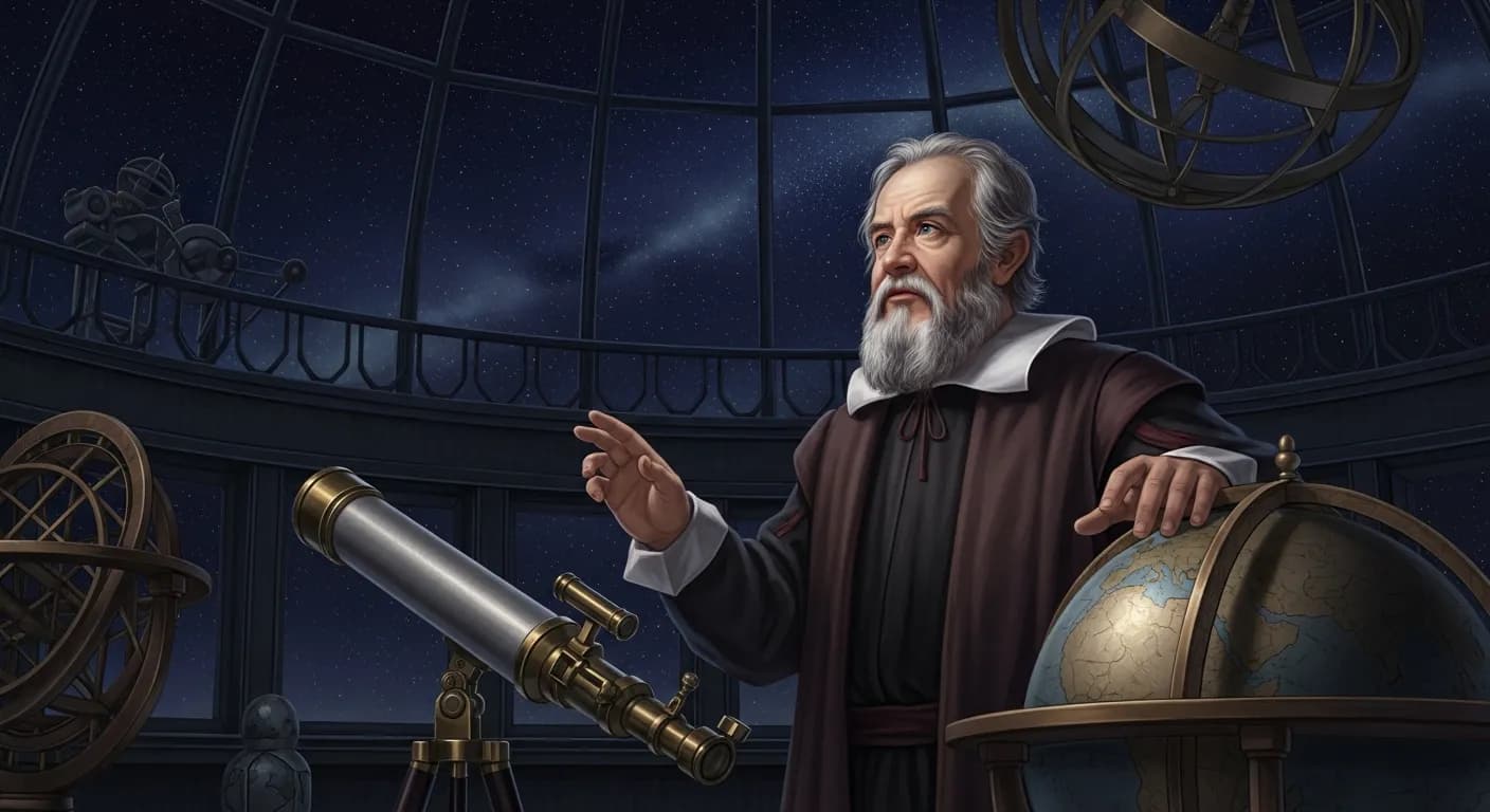 「ガリレオ・ガリレイ」「書物よりも見たり聞いたりすること、地位よりも経験が第一の教育者だ。」の画像