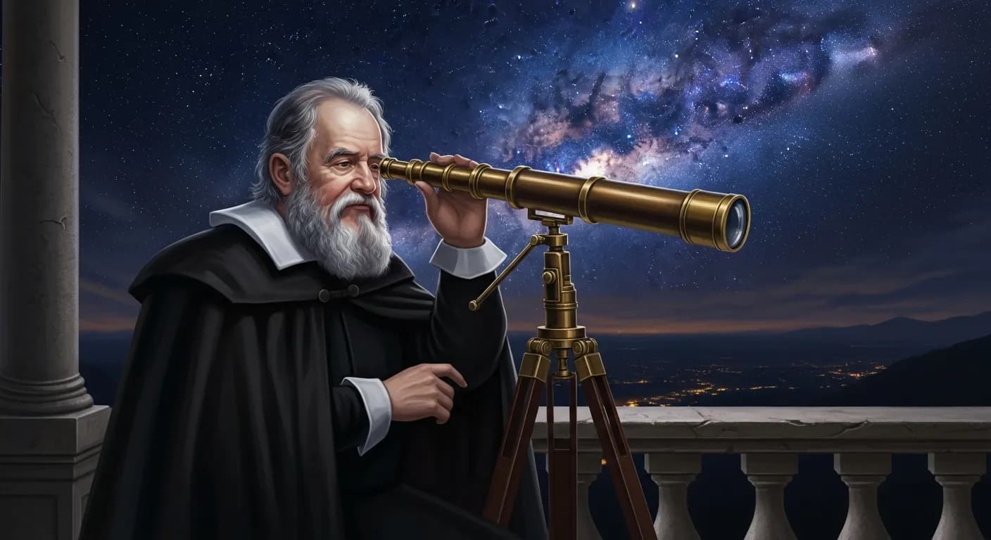 「ガリレオ・ガリレイ」「見えないと始まらない。
見ようとしないと始まらない。」の画像