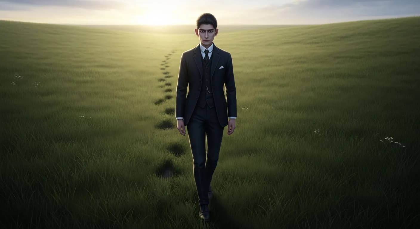 「フランツ・カフカ」「人が通ったところに、道は出来る。」の画像