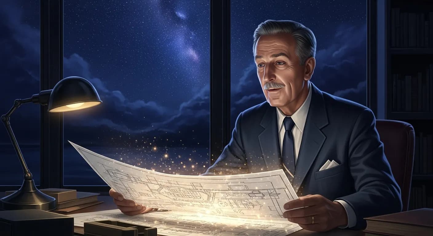 「ウォルト・ディズニー」「単なる金儲けは昔から嫌いだ。
何かをしたい、何かを作りたい、何かを始めたい、昔から金はそのために必要なものでしかなかった。」の画像