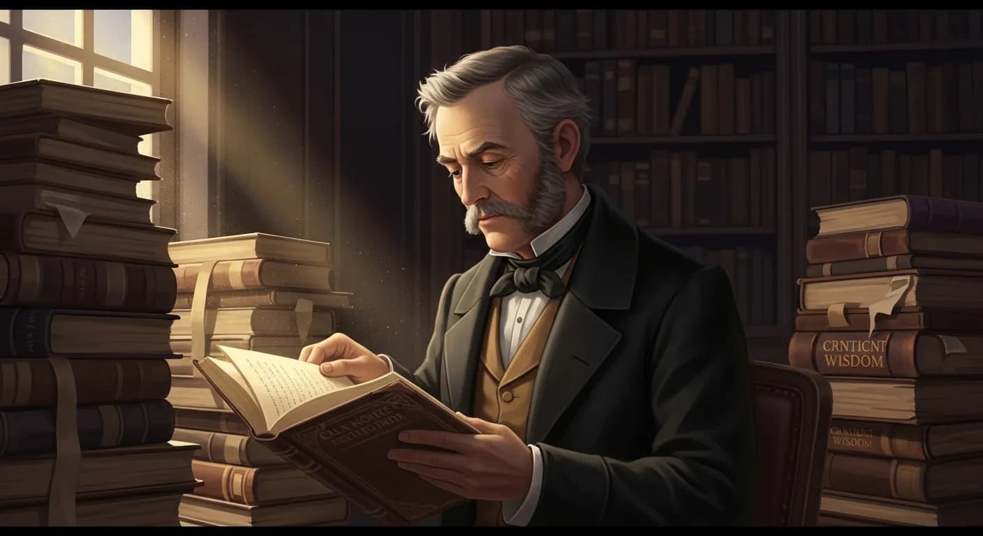 「ラルフ・ワルド・エマーソン」「新しい知恵が浮かばなかったら、古い知恵を上手に使う方法を見つけよ。」の画像