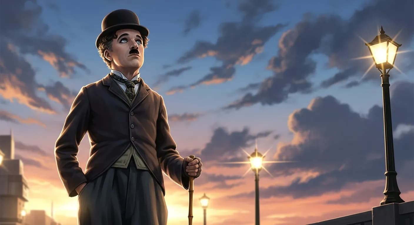 「チャールズ・チャップリン」「何のために意味なんか求めるんだ?
人生は願望だ、意味じゃない。」の画像