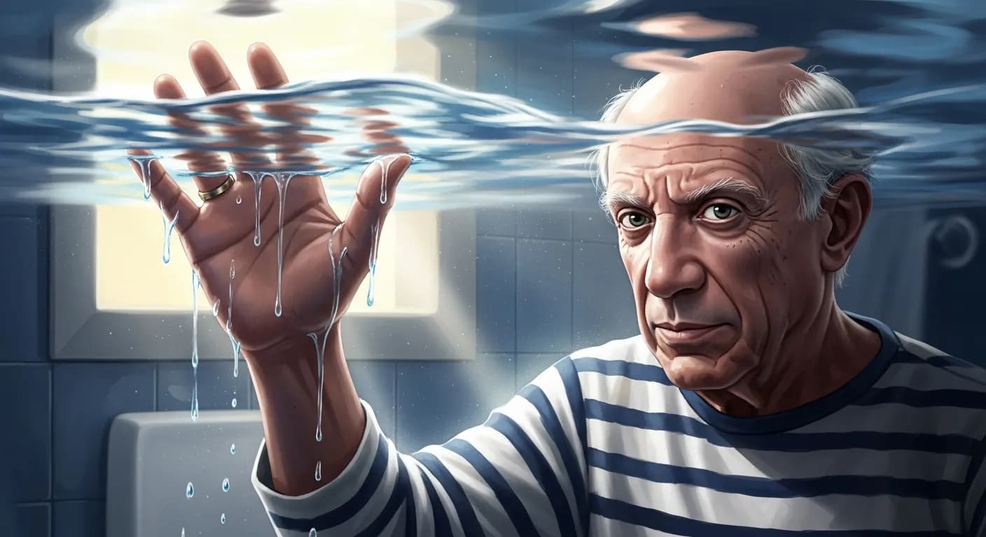 「パブロ・ピカソ」「すべては奇跡だ。
例えば、お風呂に入ったとき、あなたがお湯に溶けてしまわないことだって。」の画像