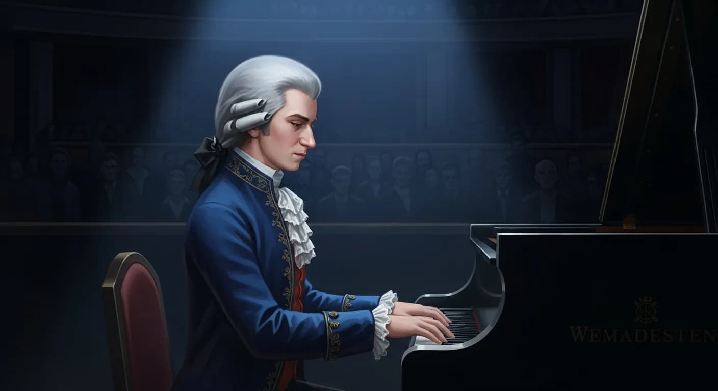 「ヴォルフガング・アマデウス・モーツァルト」「わたしは貴族ではないが、貴族にもまさる高貴な心をもっている。
人間を高めるのは、身分ではなく、心だ。」の画像