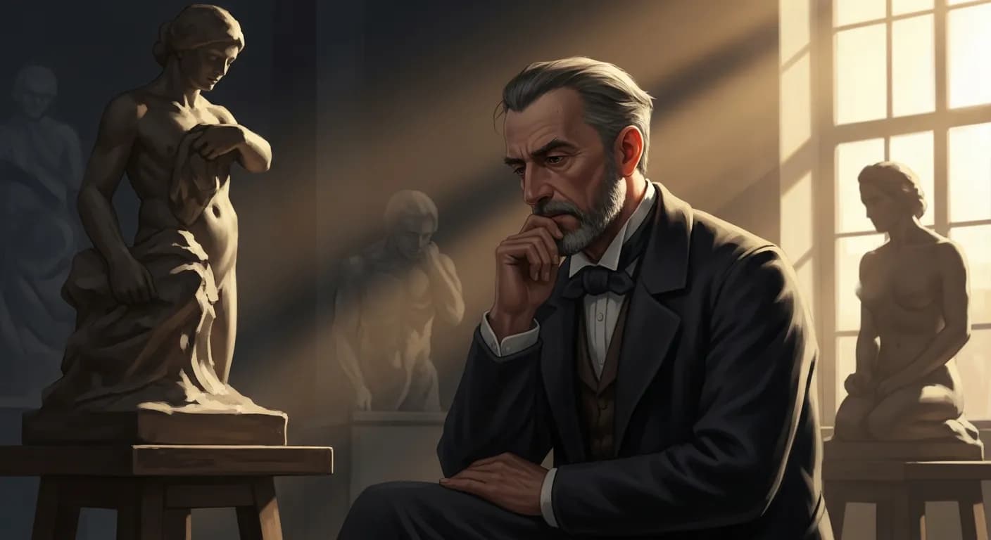 「オーギュスト・ロダン」「自分が何かをやることさえ確かだったら、少しぐらい待っても何でもない。」の画像