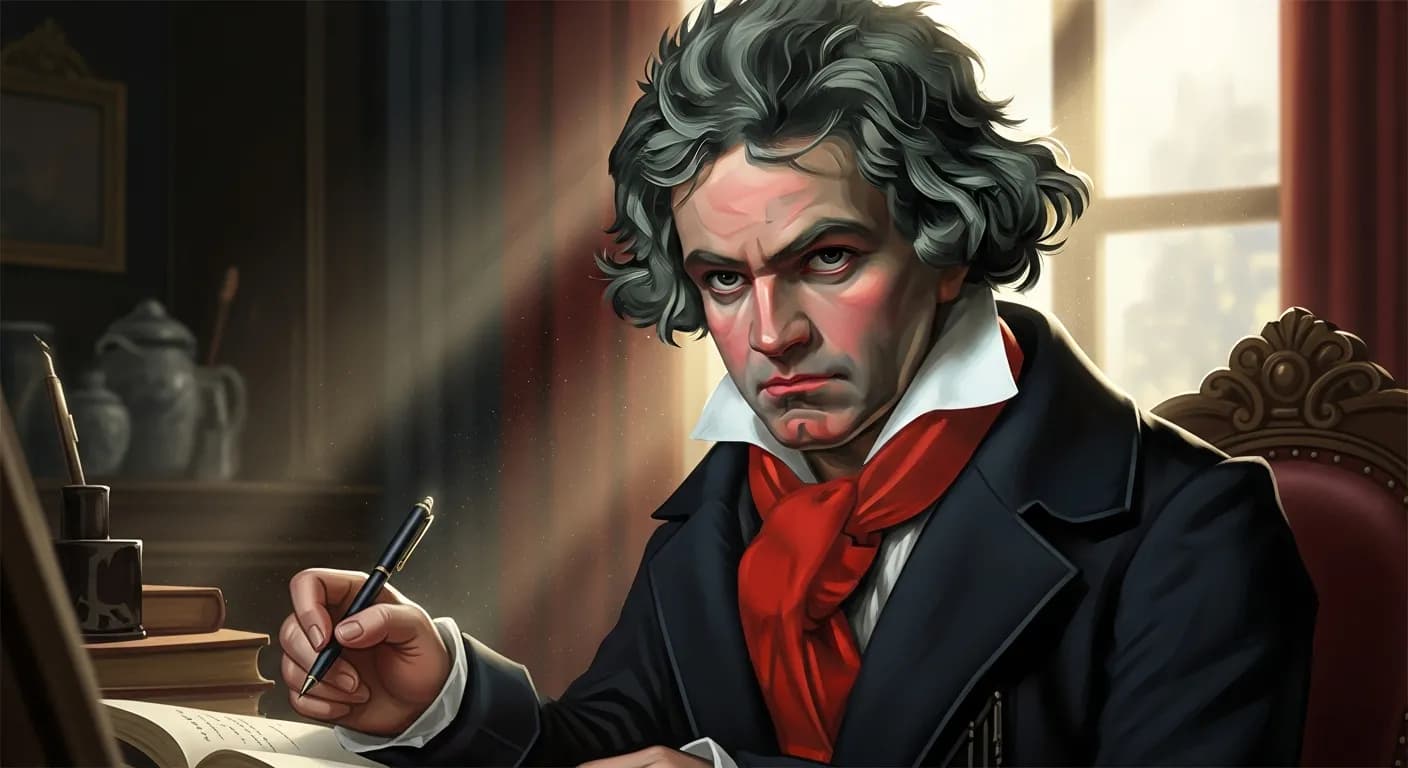 「ルートヴィヒ・ヴァン・ベートーヴェン」「25歳。
それは男のすべてが決まる年だ。
悔いを残してはいけない。」の画像