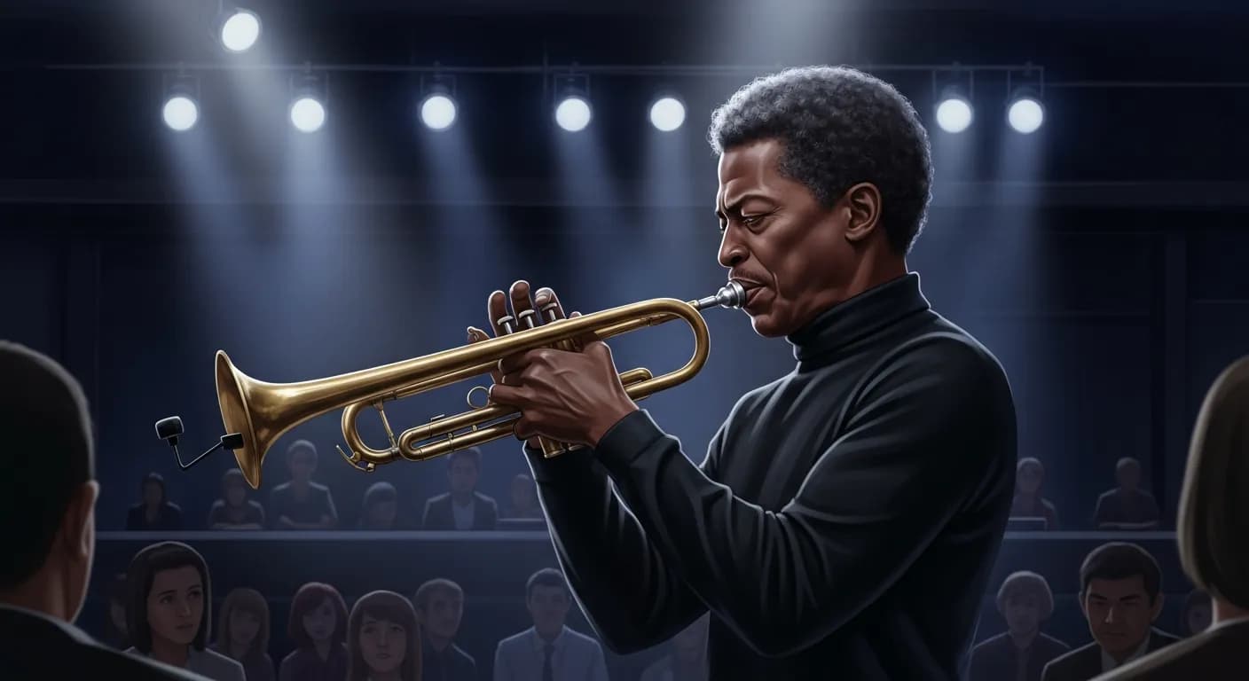 「マイルス・デイヴィス」「音楽は競争じゃない。
協調だ。
一緒に演奏して、互いに作り上げていくものなんだ。」の画像