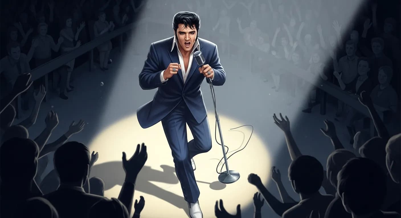 「エルヴィス・プレスリー」「愚痴をこぼすのは人間の性質だけど、前進しながらできる限りのことをやっているよ。」の画像