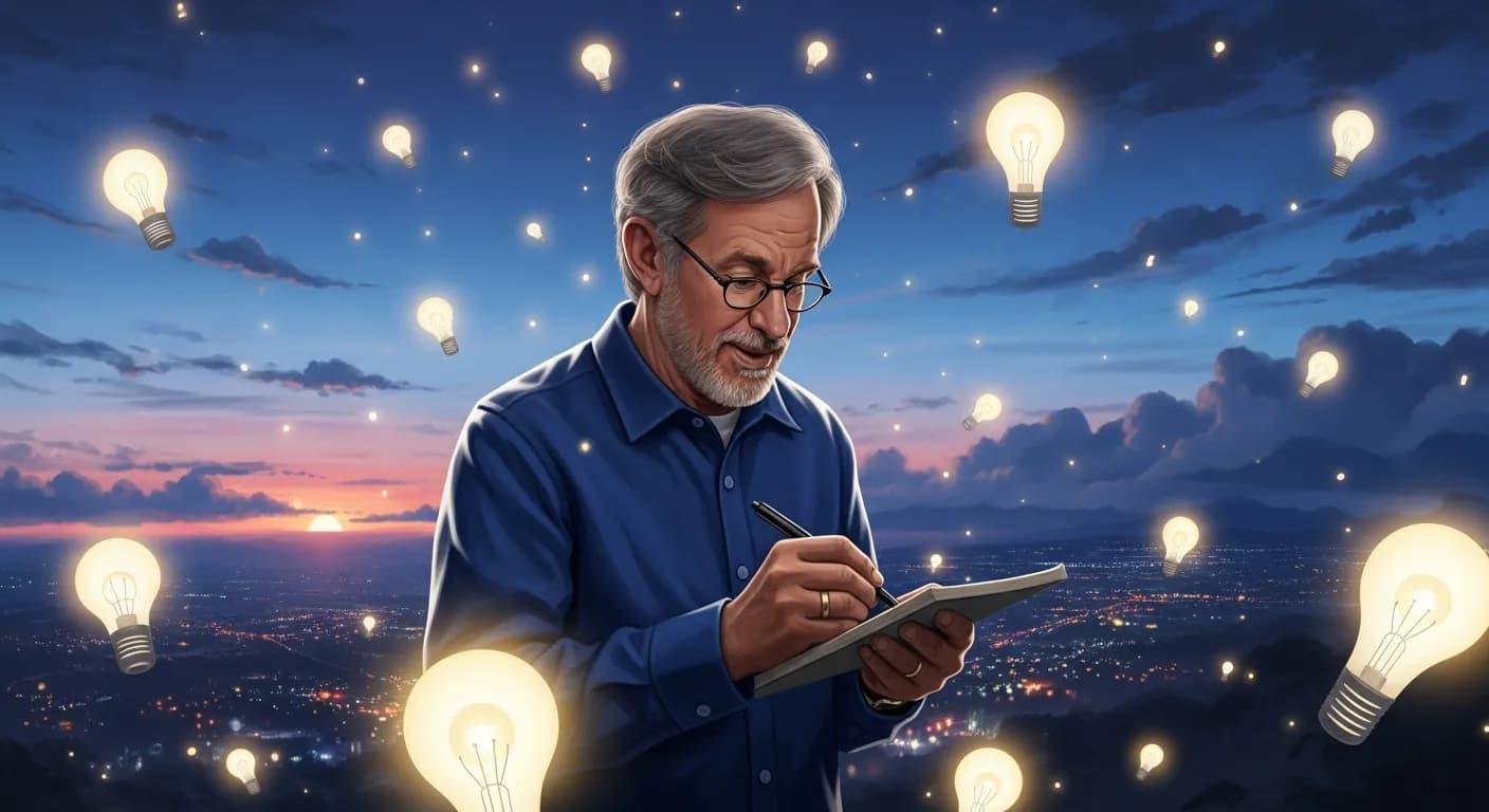 「スティーヴン・スピルバーグ」「僕の悩みの種はイマジネーションが止まらないことなんだ。
朝起きても気持ちが高ぶって朝食が食べられない。
エネルギーが尽きてしまうこともない。」の画像