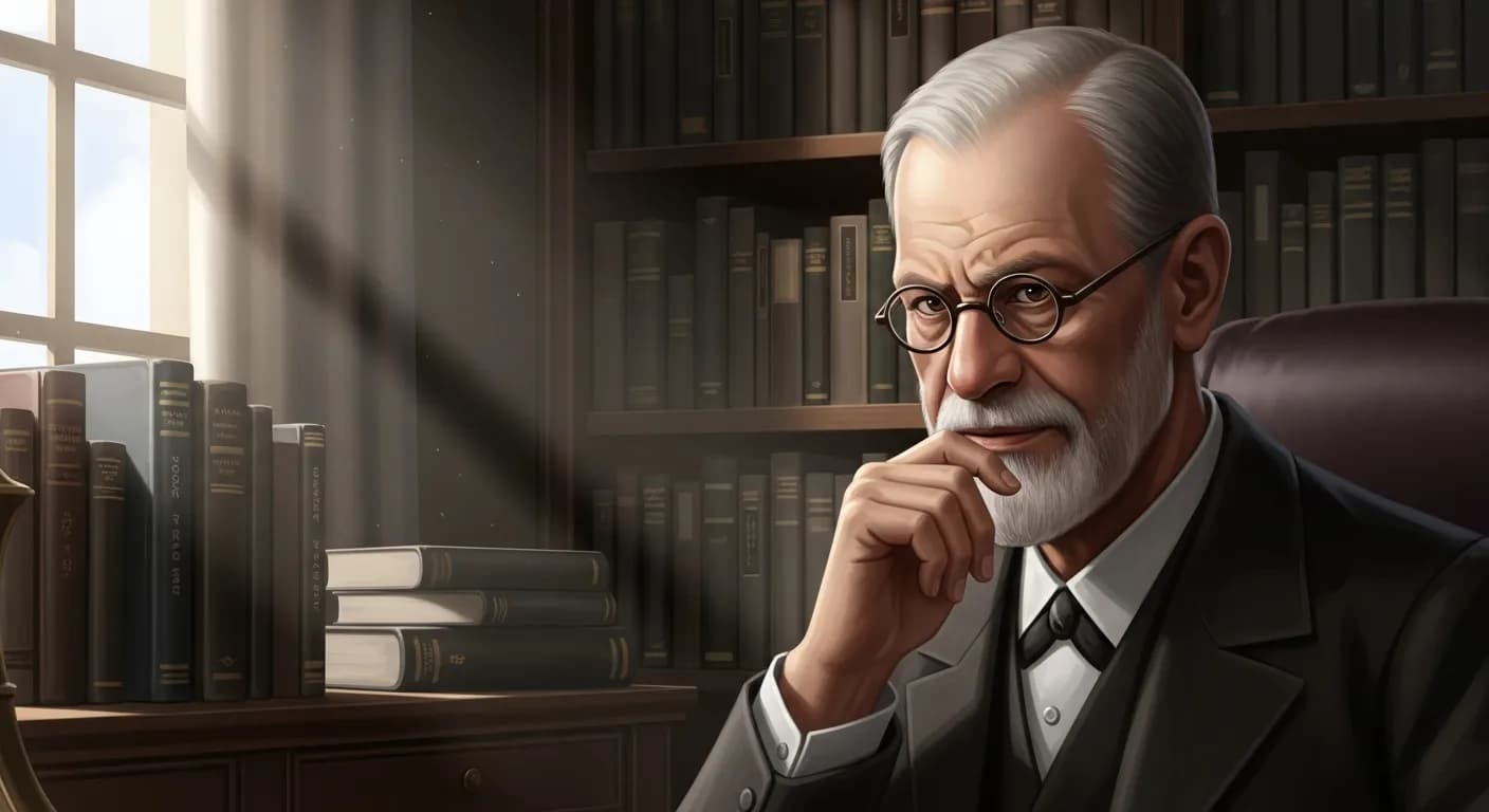 「ジークムント・フロイト」「母親から特別に気に入られ育った者は、一生征服者の感情を持ち、その感情がしばしば本当の成功を引き起こす原因になる。」の画像