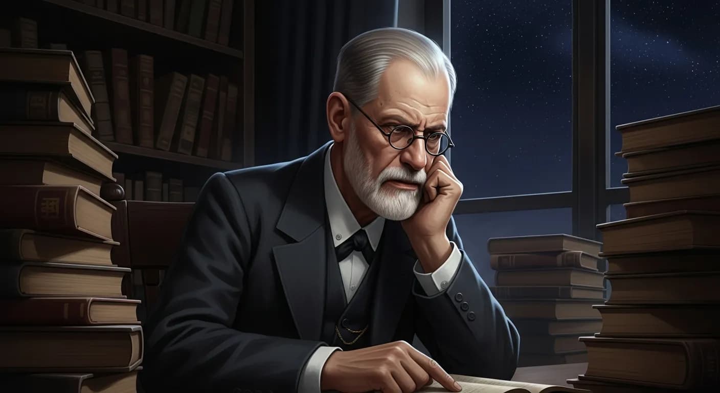 「ジークムント・フロイト」「生きる意味や価値を考え始めると、我々は気がおかしくなってしまう。
生きる意味など、存在しないのだから。」の画像