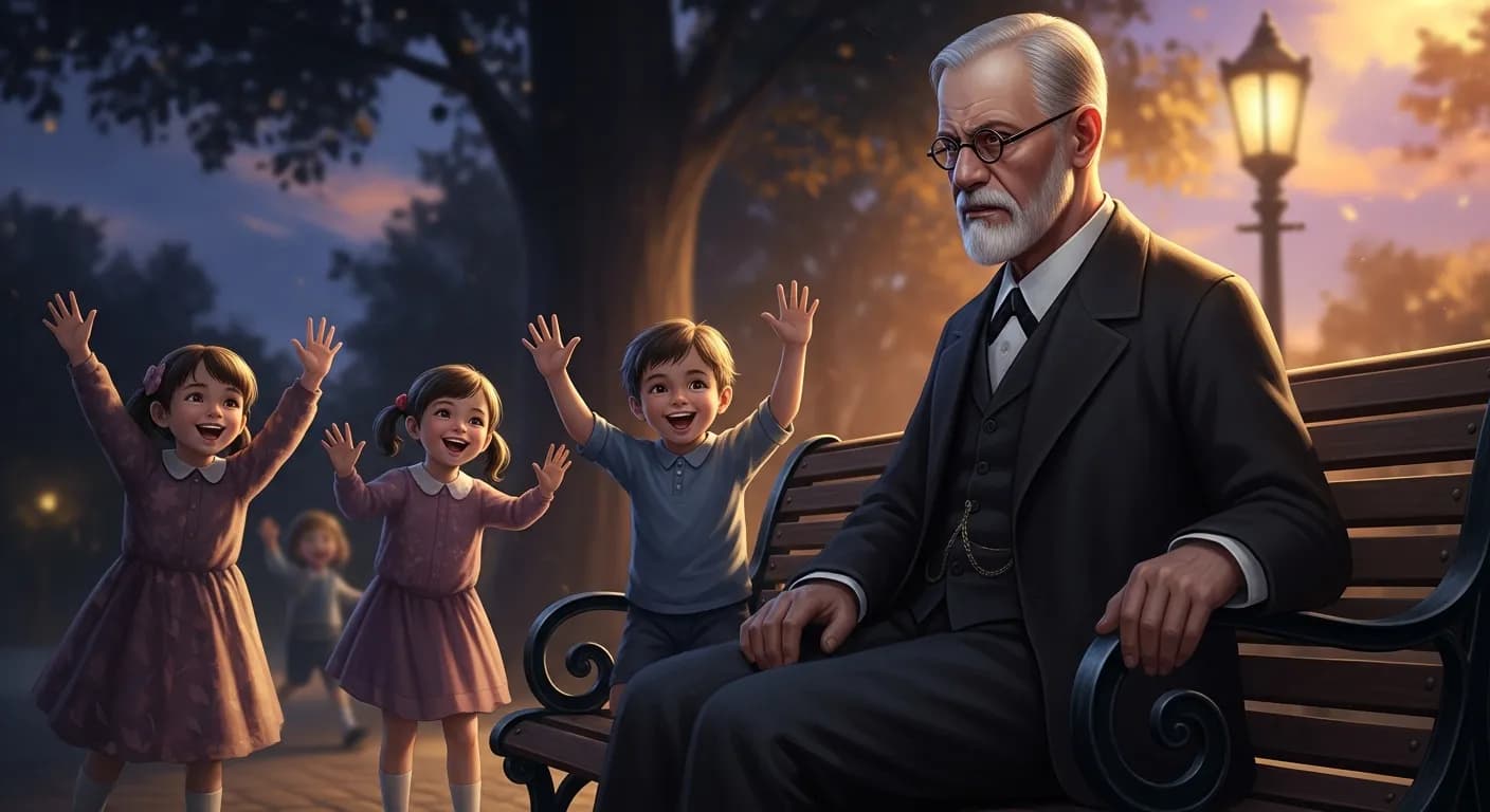 「ジークムント・フロイト」「子供が遊ぶ動機は、「大人になりたい」である。
この願望は子供を教育する上で重要になる。」の画像