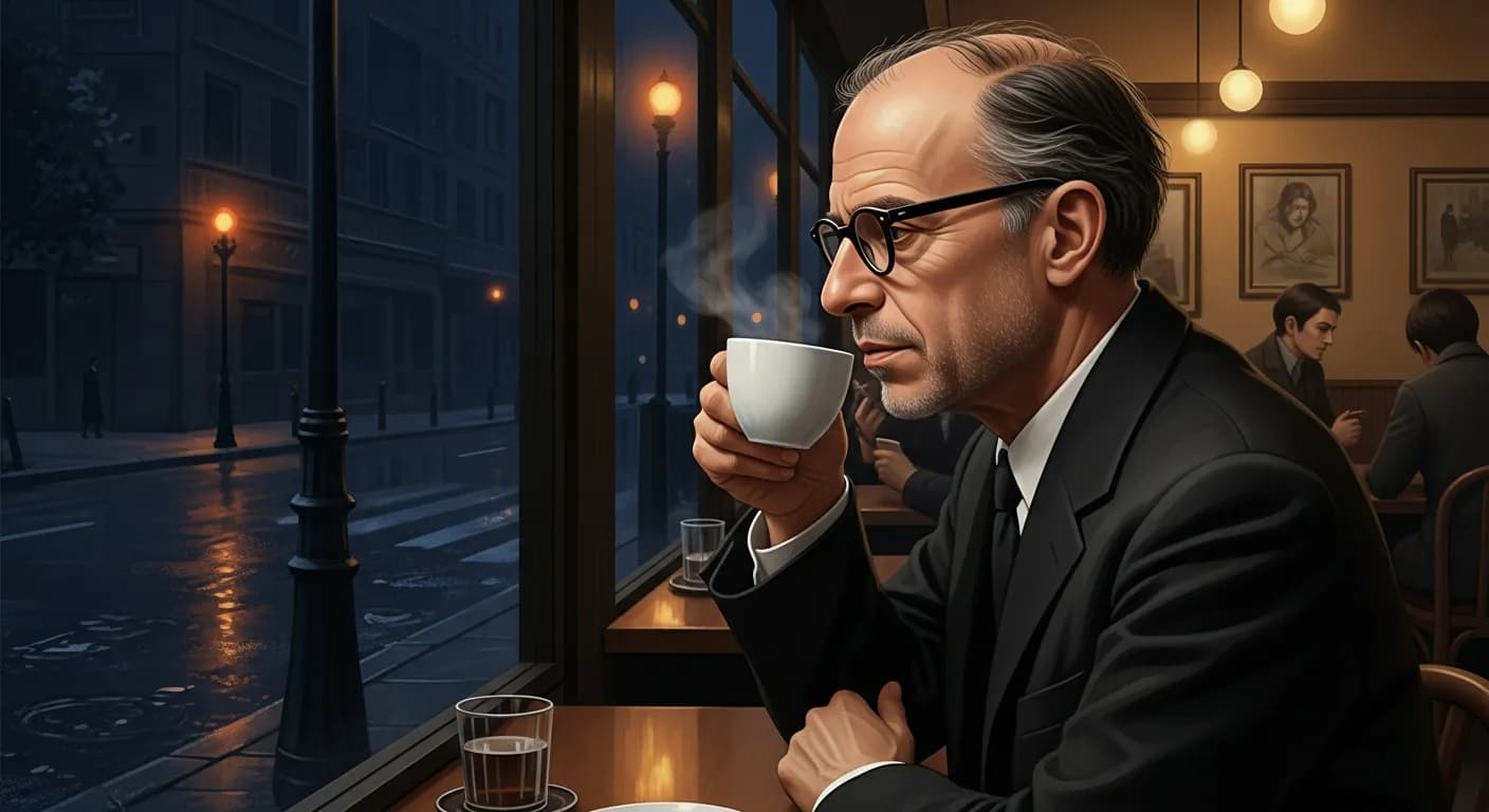 「ジャン=ポール・サルトル」「一人でいるときに孤独を感じるのなら、あなたは悪い仲間と付き合っているということだ。」の画像