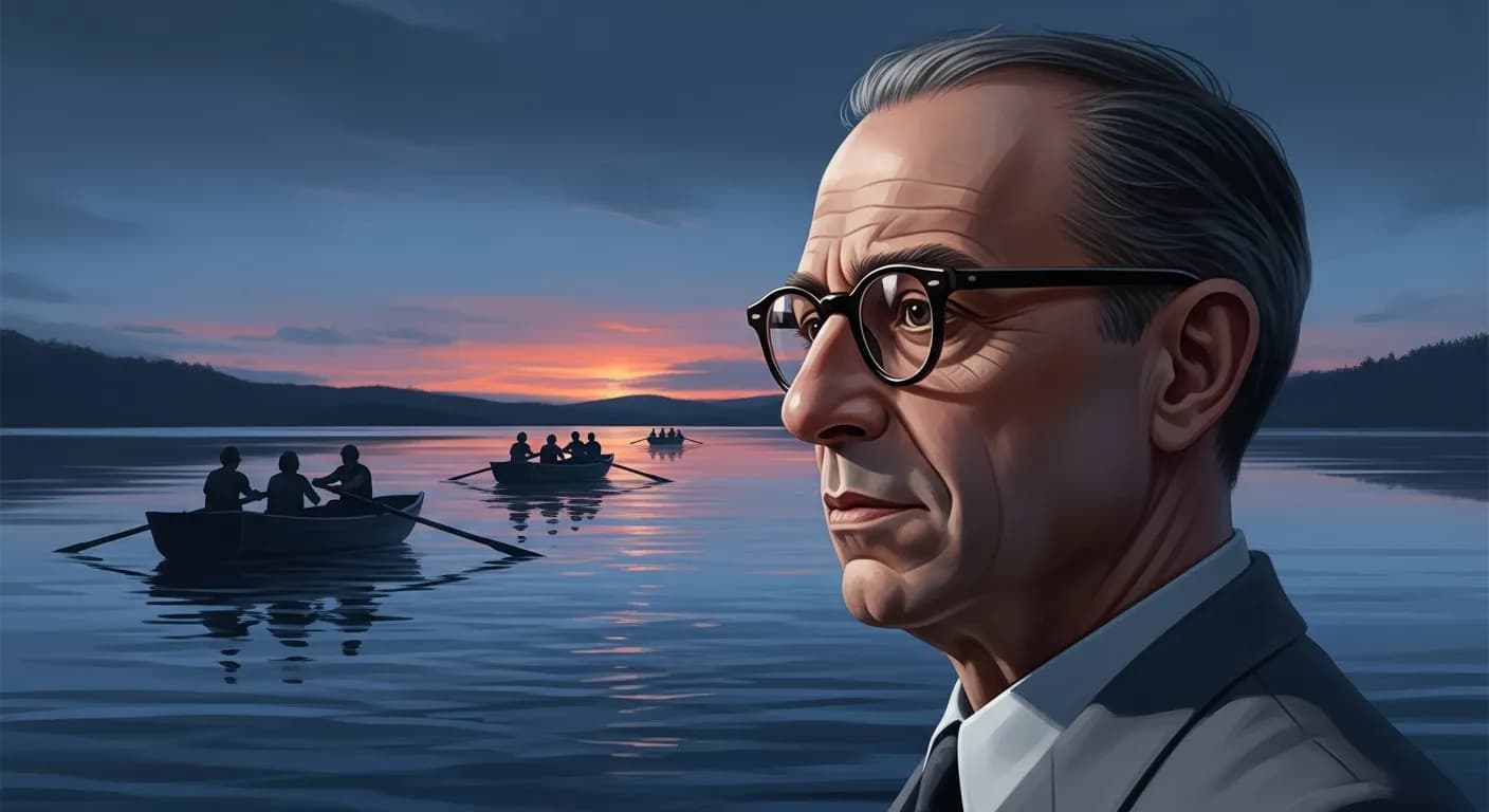 「ジャン=ポール・サルトル」「ボートを漕がない人間だけが、ボートを揺らして波風を立てる時間がある。」の画像