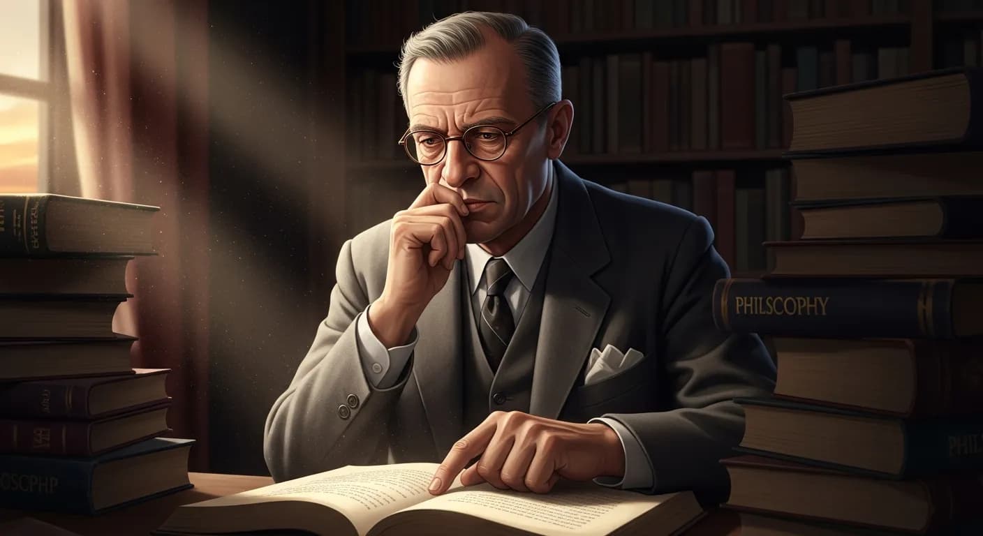 「ジャン=ポール・サルトル」「批評家とは、他人の思想について思考する人間である。」の画像