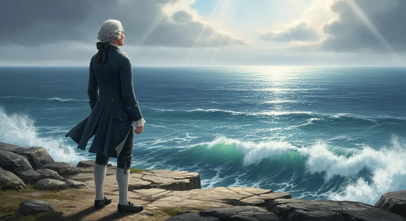 「シャルル・ド・モンテスキュー」「偉大なことを成し遂げる人は、つねに大胆な冒険者である。」の画像