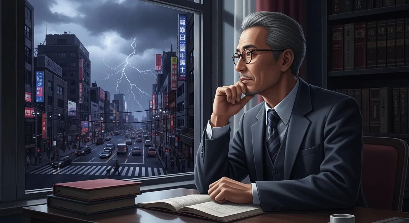 「湯川秀樹」「現実は痛切である。
あらゆる甘さが排斥される。
現実は予想できぬ豹変をする。
あらゆる平衡は早晩打破せられる。
現実は複雑である。
あらゆる早合点は禁物である。」の画像